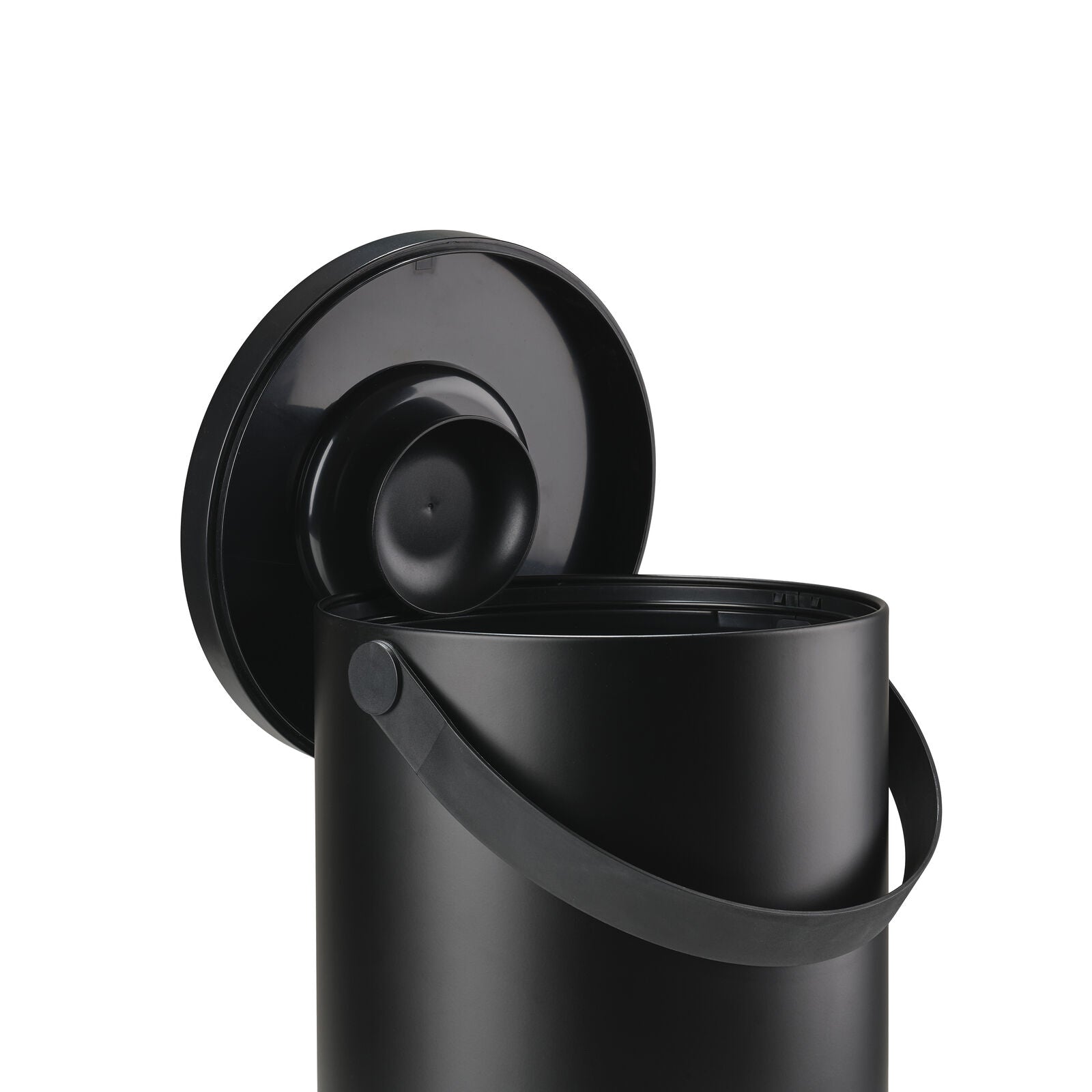 Waste Bin Circular 22L Black